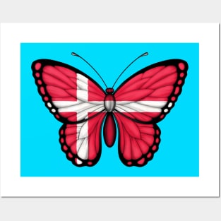 Danish Flag Butterfly Posters and Art